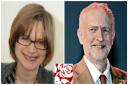 New Labour Councillor Jennifer Churchill and Labour leader Jeremy Corbyn