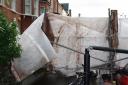 The scaffolding fell in Battersea