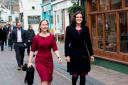 On the campaign trail: Theresa Villiers and Dr Tania Matthias