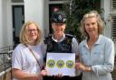 L-R: Beverley Picton, Acting Sergeant Kate Whitaker and Bunny Farnell-Watson
