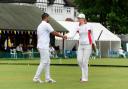 Disappointed: England's Rachel Lowe shakes hands with Egypt's Mohamed Kerem after defeat this week