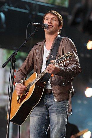 James Blunt performs on stage