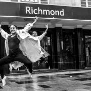 Professional dancers from Combination Dance and guests from Rambert School dance in Richmond flashmobs. Images: Scott David Photography