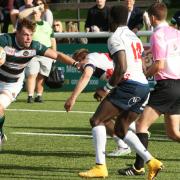 Handy: Scottish new boy Danny Kenny in action for Ealing Trailfinders against his new club