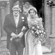 Richard Dimbleby and Dilys Thomas on their wedding day in 1937.