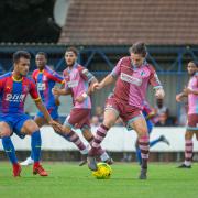 Corinthian-Casuals in action against Crystal Palace. Picture: Stuart Tree