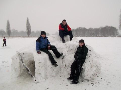 Igloo building in Bushy Park. Submitted by Denise Jenner