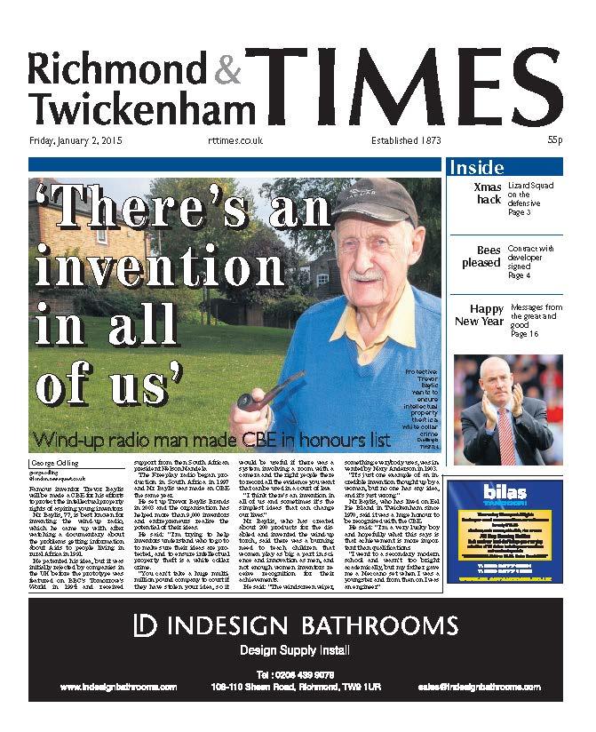 Richmond & Twickenham Times front pages of the year 2015