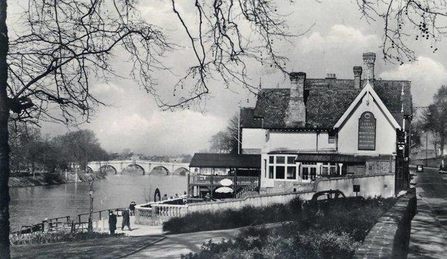 According to the excellent Panorama of the Thames website there had been a riverside pub at the site of The Three Pigeons (87 Petersham Road) since 1715. It was converted into a curry house in the 1980s