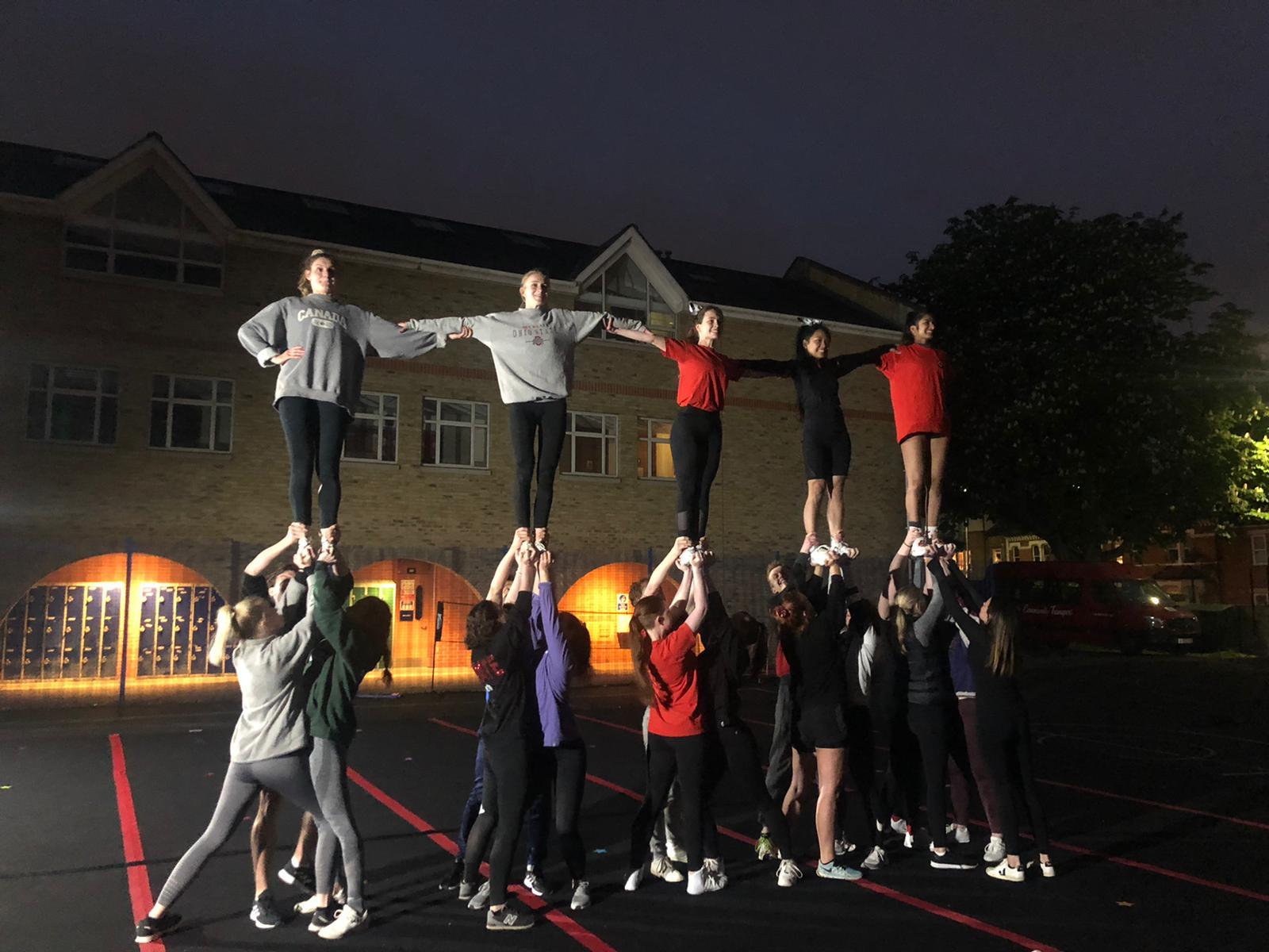 Ultimate Cheer train in Clapham South