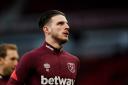 West Ham midfielder Declan Rice, who has admitted his desire to win the biggest trophies as speculation around his future continues.