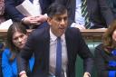Prime Minister Rishi Sunak speaks during Prime Minister’s Questions in the Commons on Wednesday (House of Commons/UK Parliament/PA)
