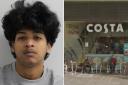 Mohammed Shohid, 19, stabbed a Deliveroo rider in Costa Coffee, Mile End Road