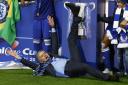 Happy days: Chelsea Jose Mourinho enjoys the moment
