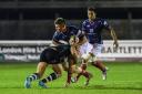 Back in the mix: Former England Students captain Freddie Clarke in action for London Scottish last Friday