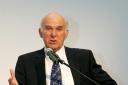 Safe standing: Vince Cable