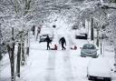 Winter wonderland: The snowy scene in Richmond last February