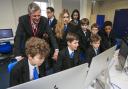 Going strong: Zac Goldsmith visits Richmond Park Academy earlier this year