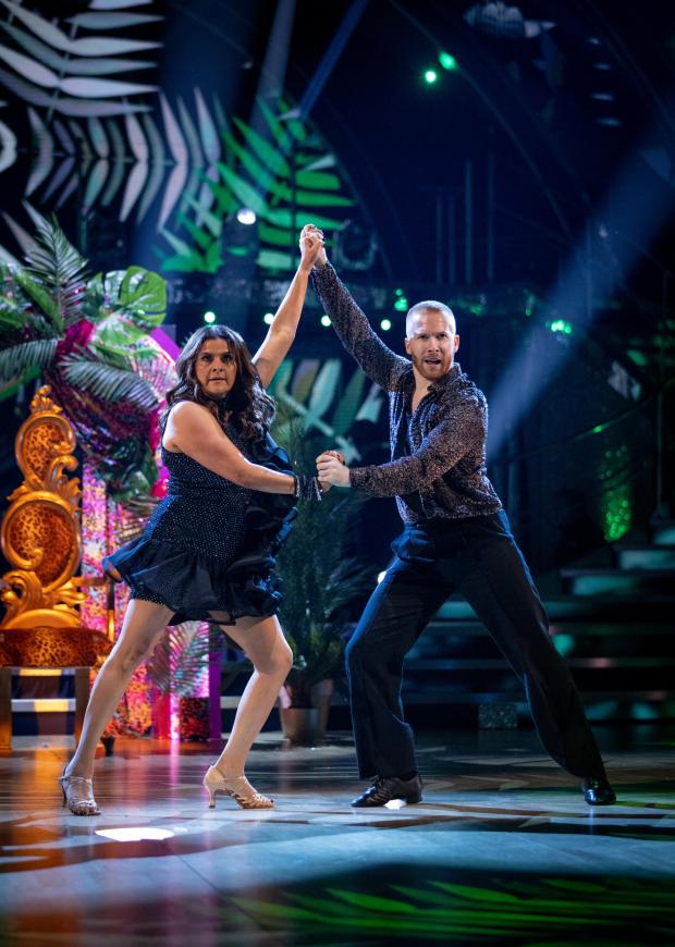 Richmond and Twickenham Times: Nina Wadia and Neil Jones during the dress run for the first episode of Strictly Come Dancing 2021. Credit: PA