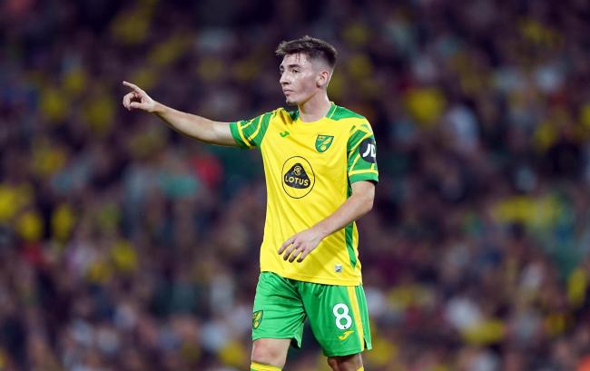 Norwich City's Billy Gilmour who is back at parent club Chelsea to have an ankle injury assessed