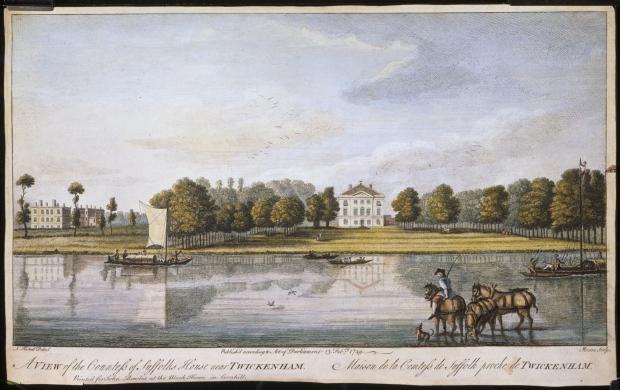 Richmond and Twickenham Times: Detail from an engraving of Marble Hill in 1749 (Image: English Heritage)