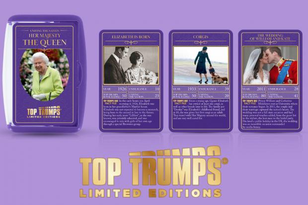 Richmond and Twickenham Times: HM Queen Elizabeth II Limited Edition Top Trumps Card Game. Credit: Winning Moves/ Top Trumps