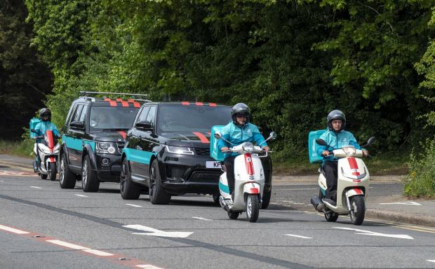 Richmond and Twickenham Times: You could win a special edition Chicken Tower Burger delivered to your door via a Coronation Convoy. Picture: KFC/Deliveroo