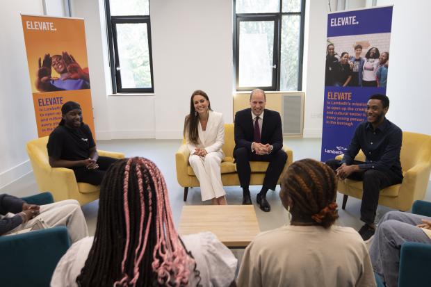 Richmond and Twickenham Times: The Duke and Duchess of Cambridge during their visit to ELEVATE at Brixton House in London to meet with younger generations of the British-Caribbean community, and other diasporas, who represent the next generation of British creative talent, to mark Windrush Day