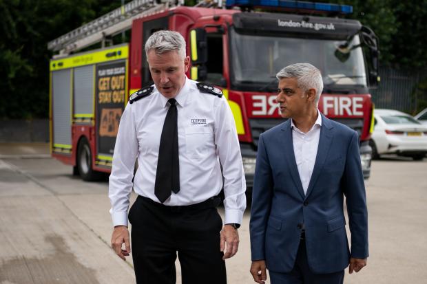 Richmond and Twickenham Times: London's Fire Commissioner Andy Roe and Mayor of London Sadiq Khan (PA)