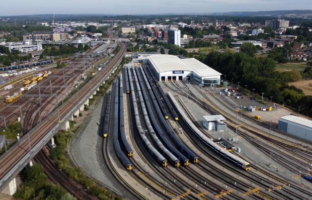 Richmond and Twickenham Times: Trains in sidings near Ashford railway station in Kent (Gareth Fuller/PA)