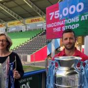 Harlequins FC helped southwest London get covid-19 vaccinations at the Twickenham Stadium.