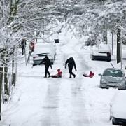 Winter wonderland: The snowy scene in Richmond last February