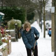 Business as usual: Services were unaffected despite the snow