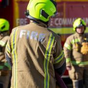 Six fire engines and around 40 firefighters tackled the blaze.