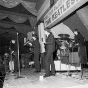 The Beatles on stage at the Wimbledon Palais