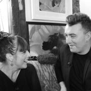 Friends in high chart positions: Joanna Eden with Sam Smith